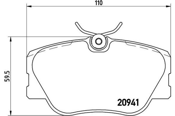 Brembo Σετ τακάκια, Δισκόφρενα - P 50 008