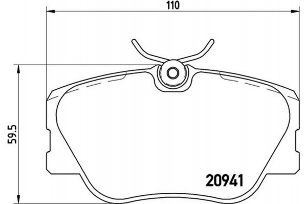 Brembo Σετ τακάκια, Δισκόφρενα - P 50 008