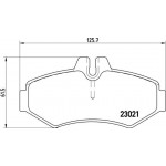 Brembo Σετ τακάκια, Δισκόφρενα - P 50 020