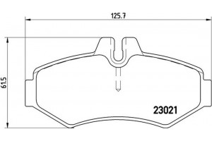 Brembo Σετ τακάκια, Δισκόφρενα - P 50 020