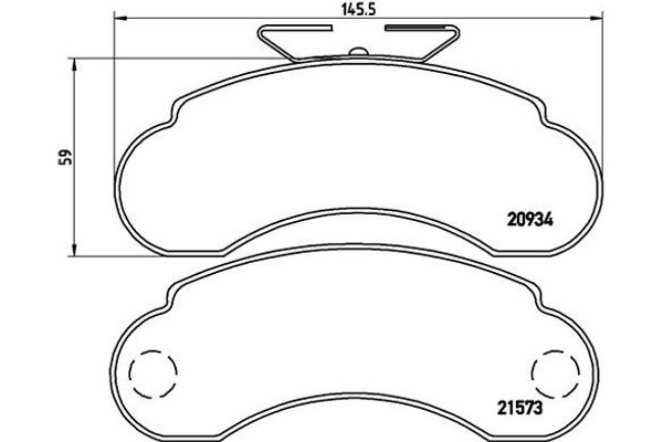 Brembo Σετ τακάκια, Δισκόφρενα - P 50 021