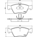 Brembo Σετ τακάκια, Δισκόφρενα - P 50 023