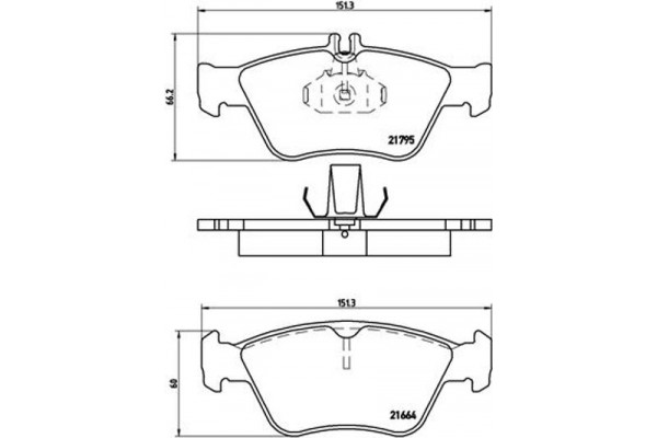 Brembo Σετ τακάκια, Δισκόφρενα - P 50 023