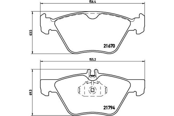 Brembo Σετ τακάκια, Δισκόφρενα - P 50 026