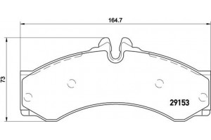 Brembo Σετ τακάκια, Δισκόφρενα - P 50 028
