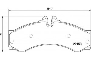 Brembo Σετ τακάκια, Δισκόφρενα - P 50 028