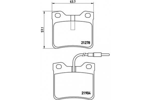 Brembo Σετ τακάκια, Δισκόφρενα - P 50 030