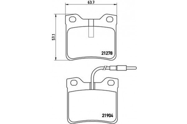 Brembo Σετ τακάκια, Δισκόφρενα - P 50 030