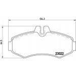 Brembo Σετ τακάκια, Δισκόφρενα - P 50 031