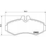 Brembo Σετ τακάκια, Δισκόφρενα - P 50 031