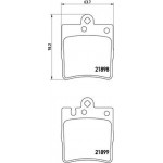 Brembo Σετ τακάκια, Δισκόφρενα - P 50 033