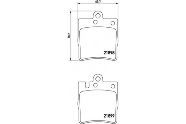 Brembo Σετ τακάκια, Δισκόφρενα - P 50 033