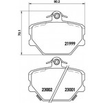 Brembo Σετ τακάκια, Δισκόφρενα - P 50 038