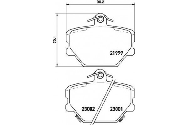 Brembo Σετ τακάκια, Δισκόφρενα - P 50 038