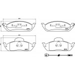 Brembo Σετ τακάκια, Δισκόφρενα - P 50 039