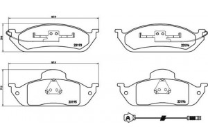 Brembo Σετ τακάκια, Δισκόφρενα - P 50 039