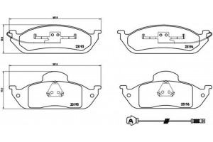 Brembo Σετ τακάκια, Δισκόφρενα - P 50 039