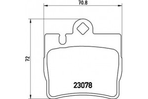 Brembo Σετ τακάκια, Δισκόφρενα - P 50 042