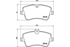 Brembo Σετ τακάκια, Δισκόφρενα - P 50 045
