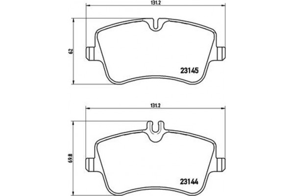 Brembo Σετ τακάκια, Δισκόφρενα - P 50 045