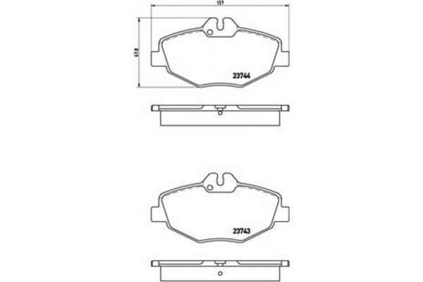 Brembo Σετ τακάκια, Δισκόφρενα - P 50 049