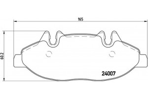 Brembo Σετ τακάκια, Δισκόφρενα - P 50 050