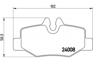 Brembo Σετ τακάκια, Δισκόφρενα - P 50 051