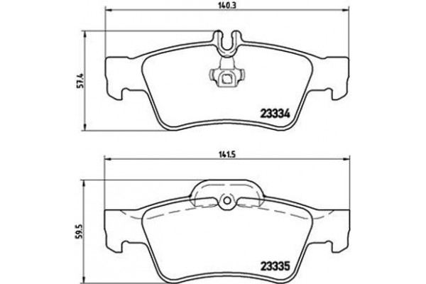 Brembo Σετ τακάκια, Δισκόφρενα - P 50 052