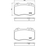 Brembo Σετ τακάκια, Δισκόφρενα - P 50 053
