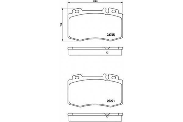 Brembo Σετ τακάκια, Δισκόφρενα - P 50 053