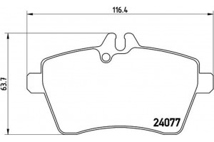 Brembo Σετ τακάκια, Δισκόφρενα - P 50 054
