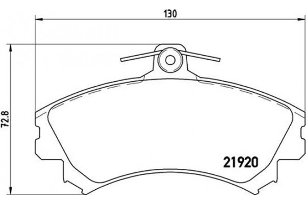 Brembo Σετ τακάκια, Δισκόφρενα - P 50 055