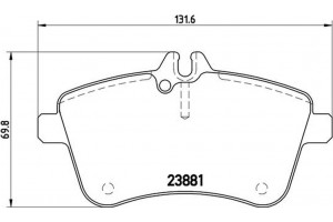 Brembo Σετ τακάκια, Δισκόφρενα - P 50 057