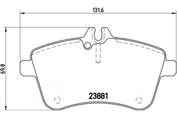 Brembo Σετ τακάκια, Δισκόφρενα - P 50 057