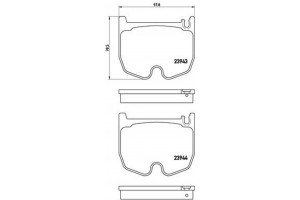 Brembo Σετ τακάκια, Δισκόφρενα - P 50 062