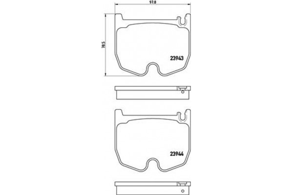 Brembo Σετ τακάκια, Δισκόφρενα - P 50 062