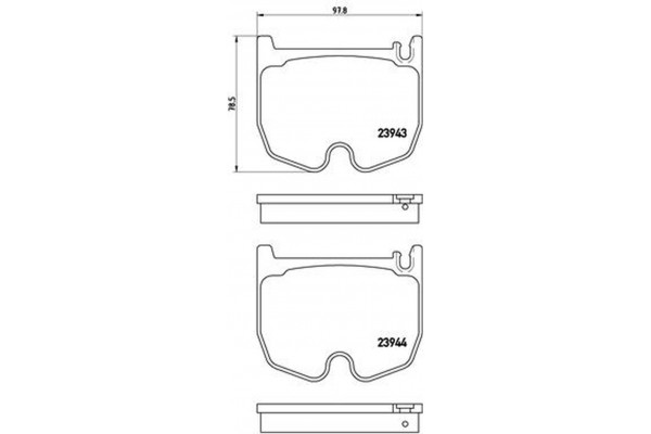 Brembo Σετ τακάκια, Δισκόφρενα - P 50 062