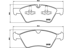 Brembo Σετ τακάκια, Δισκόφρενα - P 50 063
