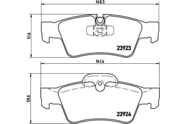 Brembo Σετ τακάκια, Δισκόφρενα - P 50 064