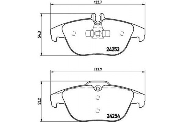 Brembo Σετ τακάκια, Δισκόφρενα - P 50 068X