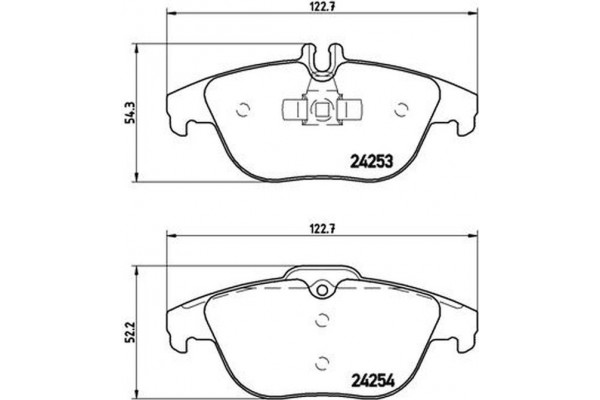 Brembo Σετ τακάκια, Δισκόφρενα - P 50 068