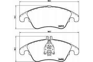 Brembo Σετ τακάκια, Δισκόφρενα - P 50 069