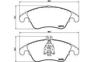 Brembo Σετ τακάκια, Δισκόφρενα - P 50 069