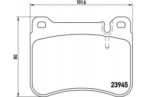Brembo Σετ τακάκια, Δισκόφρενα - P 50 073