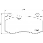 Brembo Σετ τακάκια, Δισκόφρενα - P 50 074X