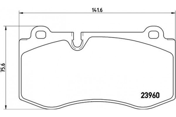 Brembo Σετ τακάκια, Δισκόφρενα - P 50 074X