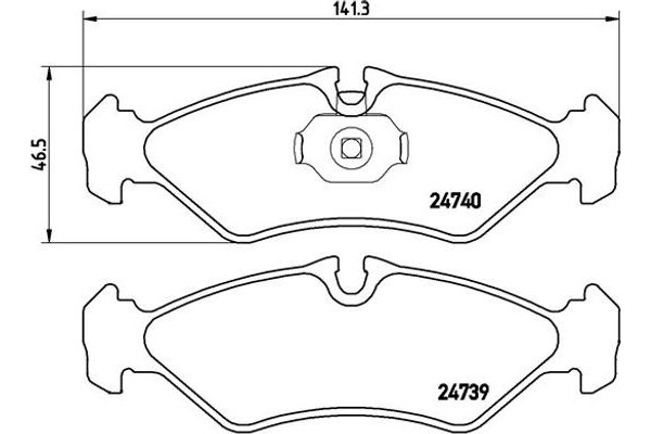 Brembo Σετ τακάκια, Δισκόφρενα - P 50 081