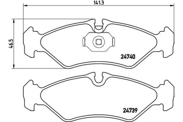 Brembo Σετ τακάκια, Δισκόφρενα - P 50 081