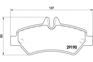 Brembo Σετ τακάκια, Δισκόφρενα - P 50 084