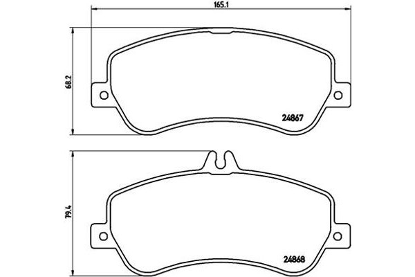 Brembo Σετ τακάκια, Δισκόφρενα - P 50 086